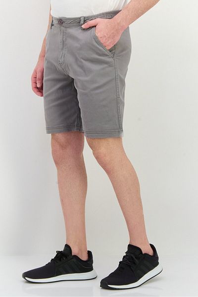 Bewley Ritch Men Regular Fit Plain Chino Shorts, Grey