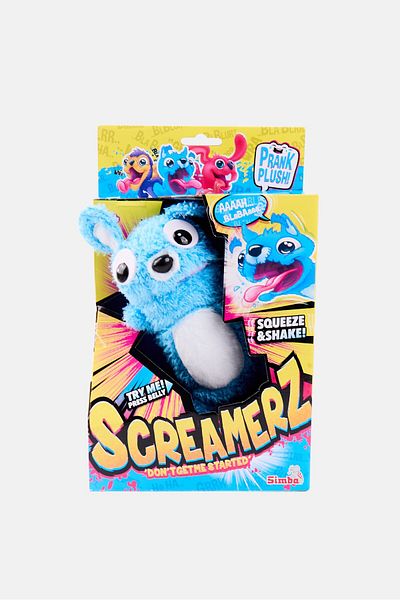 Screamerz Babbling Bear Squeeze And Shake Prank Plush Toy
