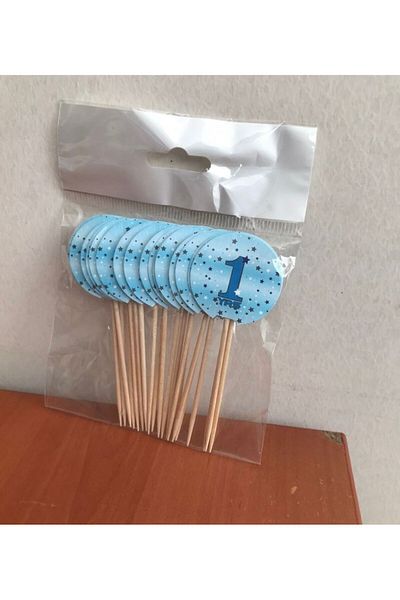 AKTEZ-EL 10 Pieces 3 Packs 1 Year Old Themed Toothpicks
