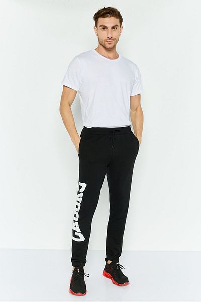 CROOKS CASTLES Men Regular Fit Brand Logo Sweatpants, Black