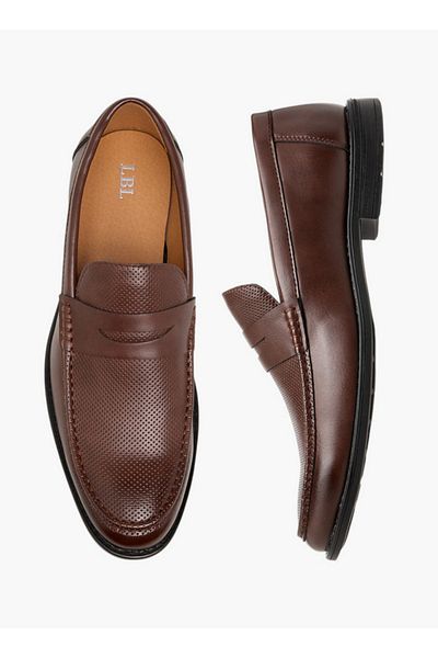 LBL by Shoexpress Textured Slip-On Loafers