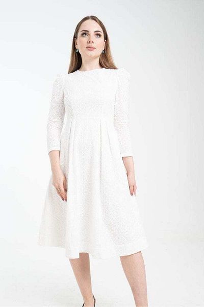 Nichii Women's Long Puff Sleeve Midi Dress