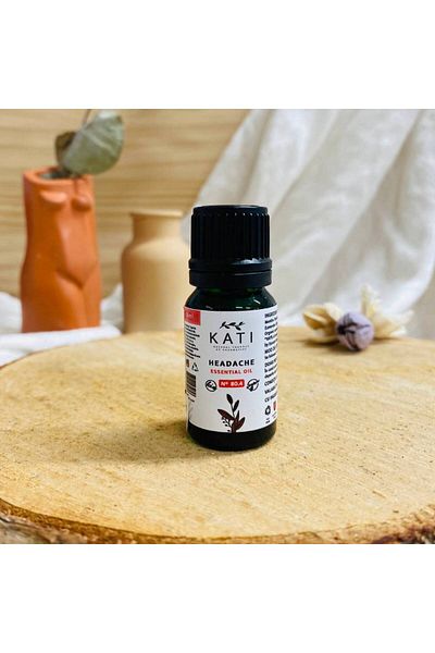 KATI Durere de cap nr. 80.4 – Amestec de uleiuri esențiale pentru aromaterapie împotriva durerilor de cap 10 ml