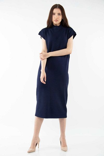 Nichii Women's Short Sleeve Pleated Midi Dress