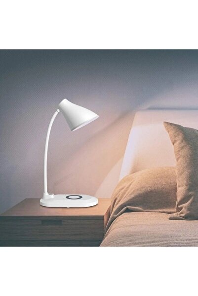 Tescomak LED desk lamp with wireless charging function for phones white