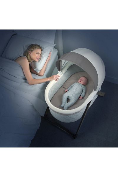 Ingenuity سرير أطفال خشبي هزاز قابل للطي - كارينغتون، من عمر 0 إلى 5 أشهر