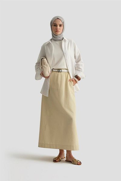 Armine Linen Basic Shirt 25Y3726 White