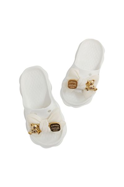 OEM Women's slippers with platform and decorative applications, made of EVA material, H09-1