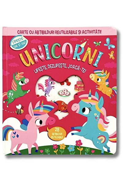 Editura Flamingo Junior Unicorni. Lipeste, dezlipeste si joaca-te!