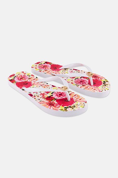 Nine West Women Logo Charm Slip On Slippers, Multicolor