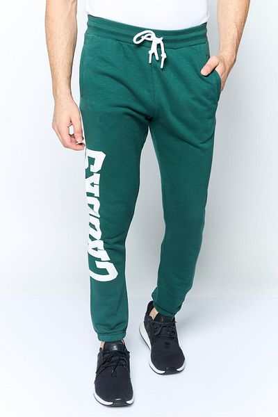 CROOKS CASTLES Men Regular Fit Brand Logo Sweatpants, Green
