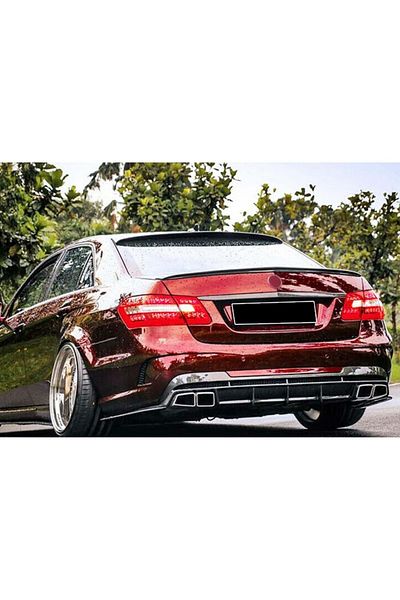 DELUXETUNING Eleron Luneta compatibil cu Mercedes clasa E W212 2009-2016, Negru lucios