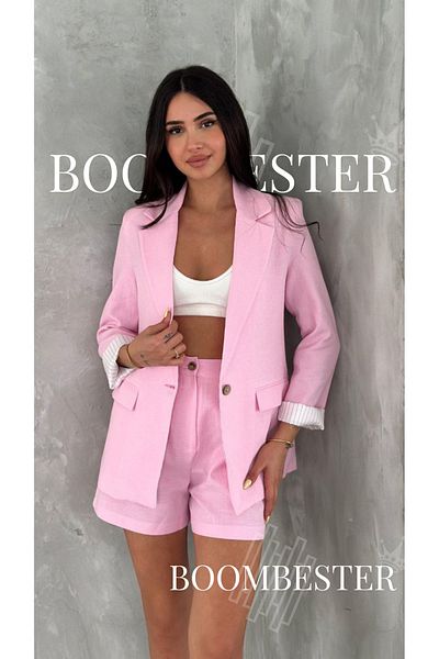 BoomBester Pantaloni scurți Flam de in de calitate premium pentru femei, căptușiți cu talie elastică