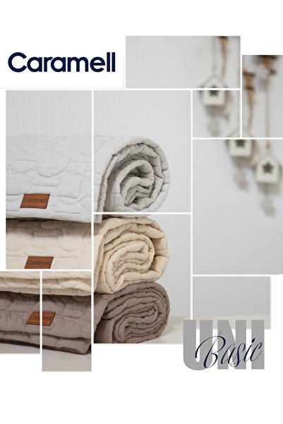 Caramell Quilted Baby Blanket – Soft & Breathable Blanket (Size 80X85 cm)