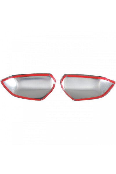 DELUXETUNING Set 2 Capace cromate de oglinda compatibil SKODA OCTAVIA III 201...