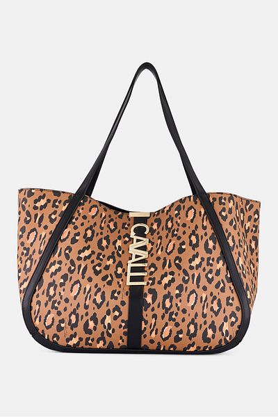 Cavalli Class Women Alessandra Brand Logo Shopper Bag, Multicolor