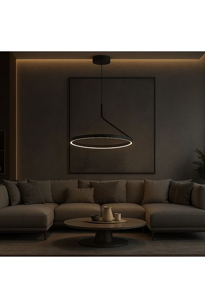CARPİ Modern black pendant chandelier - 21W, 3000K - Diffusion angle: 110° - Voltage: 220-240 - CRI 90+