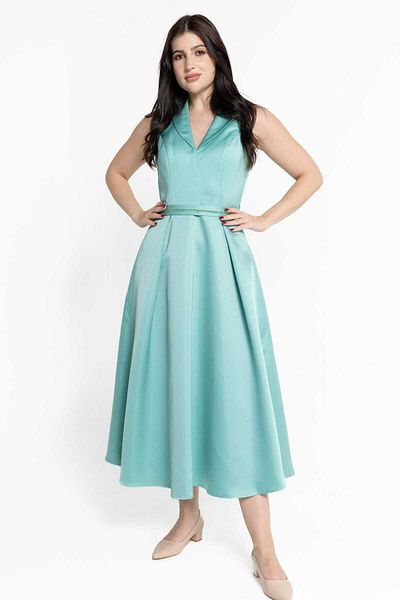 Nichii Embroidered Waist Sleeveless Midi Dress