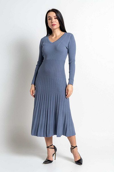 Nichii Women's Long Sleeve Midi Dress with Waist Detail