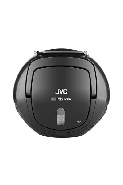 JVC RD-E221B CD radio, 2 x 1.3 W RMS, FM/USB/MP3, AUX IN, headphone output, black
