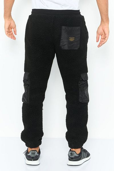 CROOKS CASTLES Men Regular Fit Textured Cargo Pant, Black