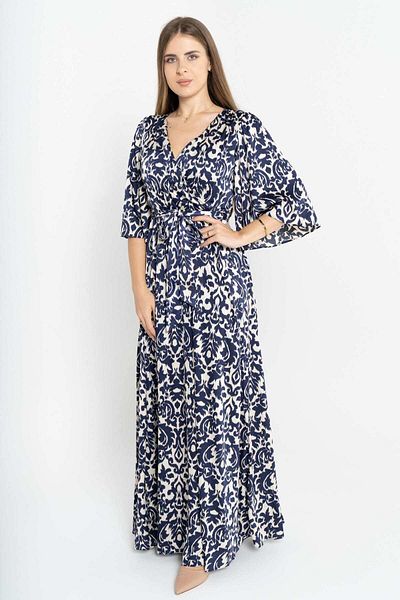 Nichii Flutter Sleeve Floral Maxi Dress