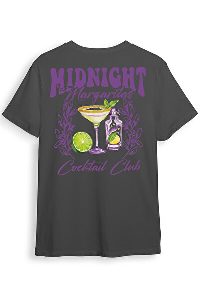 WİDİ Ponoćne margarite prednja i zadnja strana Štampano 100% pamuk unisex sta...