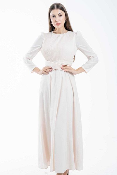 Nichii Women's Maxi Dress with Waist Belt