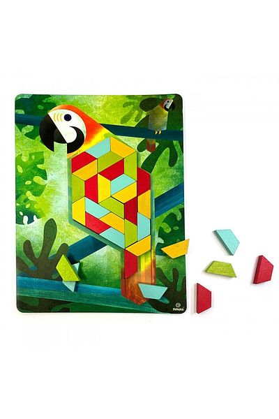 Svoora Joc educativ cu mozaic, forme trapezoidale, Natură