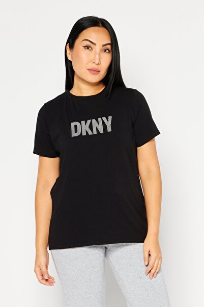 Dkny Women Sportswear Fit Short Sleeve Training Top, Black