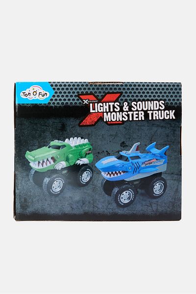 Ton O' Fun Xtreme Lights And Sound Monster Truck, Blue