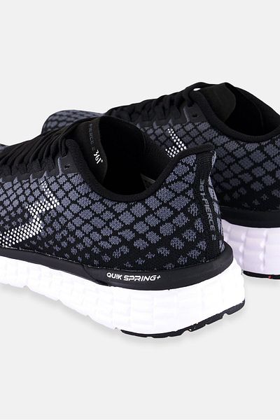 361Degrees Women Lace Up Running Sports Shoes, Black