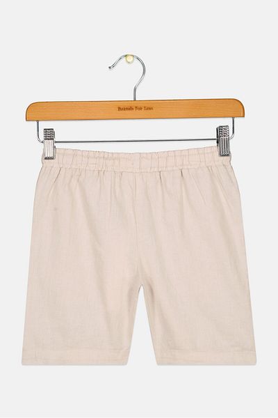 Scene & Heard Kids Boy Textured Basic Shorts, Grey
