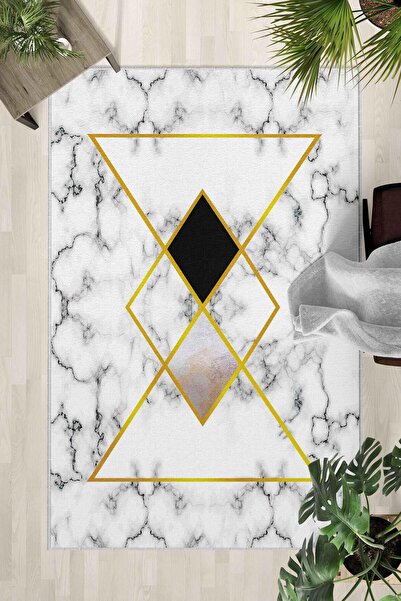 Monnhein Covor lavabil cu bază anti-alunecare – Covor modern cu imprimare dig...