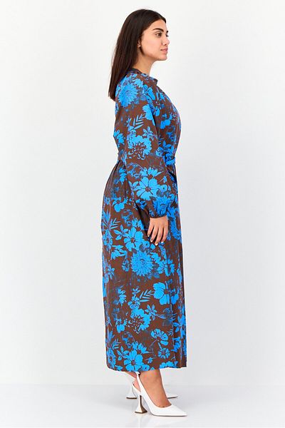 Another Sunday Women Floral Print Belted Shift Dress, Multicolor