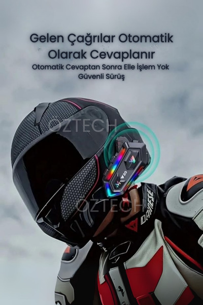 DTULTRA2 Q58 Max 500m Telsiz Mesafeli Motosiklet Kaskı İnterkom Çift Sürücü İletişimi