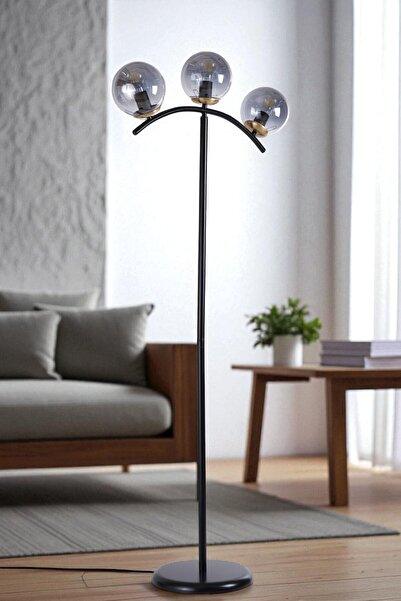 Lumexx VELVET 3 LÜ SİYAH LAMBADER FÜME CAMLI