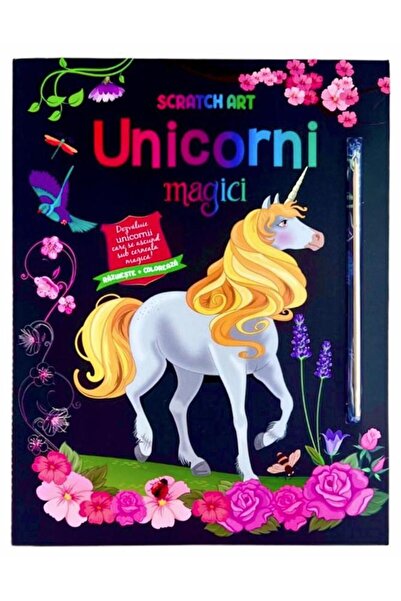 Editura Flamingo GD Unicorni magici - Scratch Art