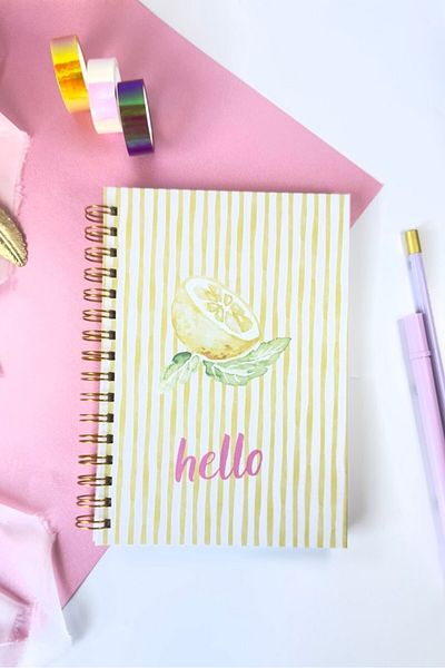 Martius Art A5 15X21 cm Hard Cover Spiral Line Notebook / School Notebook / Hello Series