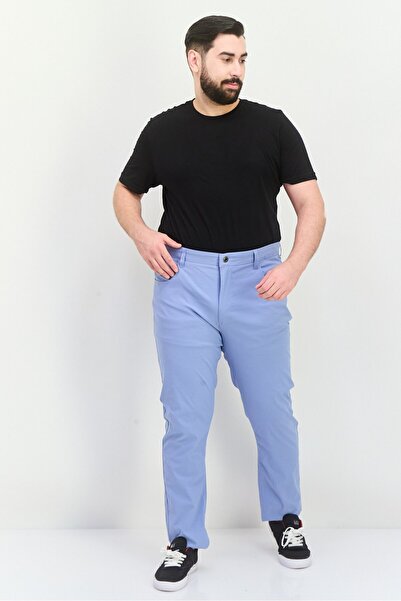 Desert Dunes Men Regular Fit Solid Chino Pants, Slate Blue