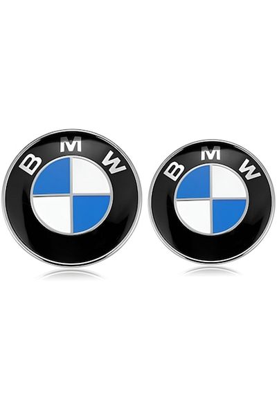 OEM 1Set 82mm 74mm BMW Emblem Badge Front Rear Trunk Logo Replacement for BMW E46 E39 E38 E90 Z3 Z4 X3 X