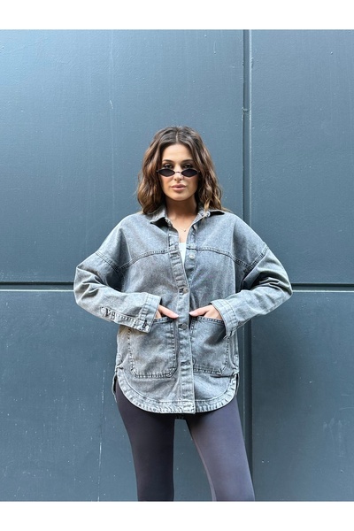 SOLİS MODA سترة نسائية كبيرة الحجم