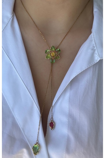 RUK DESİGN قلادة زهرة