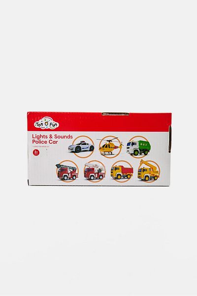 Ton O' Fun Lights And Sounds Police Car, White