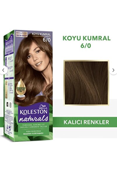 Wella Koleston Naturals Saç Boyası 6/0 Koyu Kumral