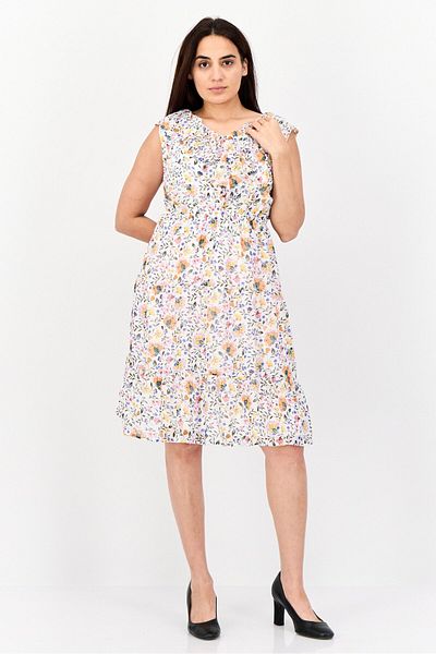 Marissa Olivia Women Allover Printed Mini Dress, Multicolour