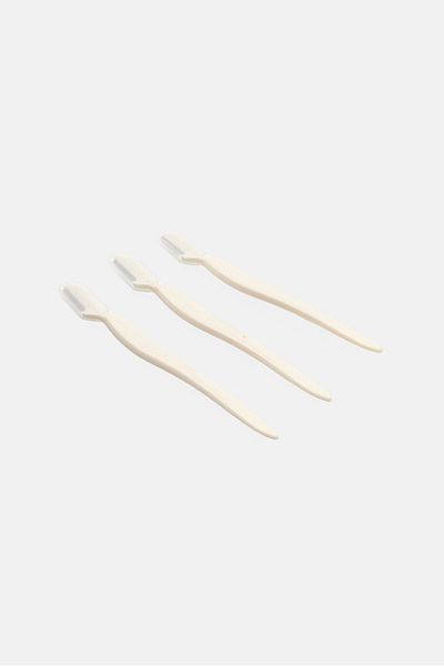 YOTO 3 Pieces Eyebrow Razor Set, White