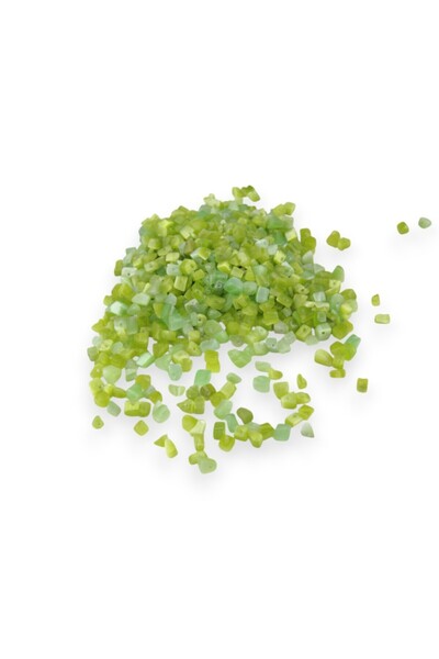 Serhat Aksesuar ve El İşçilik خرز حجر طبيعي أخضر مكسور (150 قطعة)