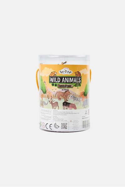 Ton O' Fun 60 Pieces Adventure Wild Animals Set