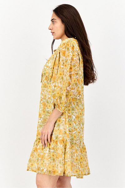 Marissa Olivia Women Floral Print Mini Dress, Multicolor